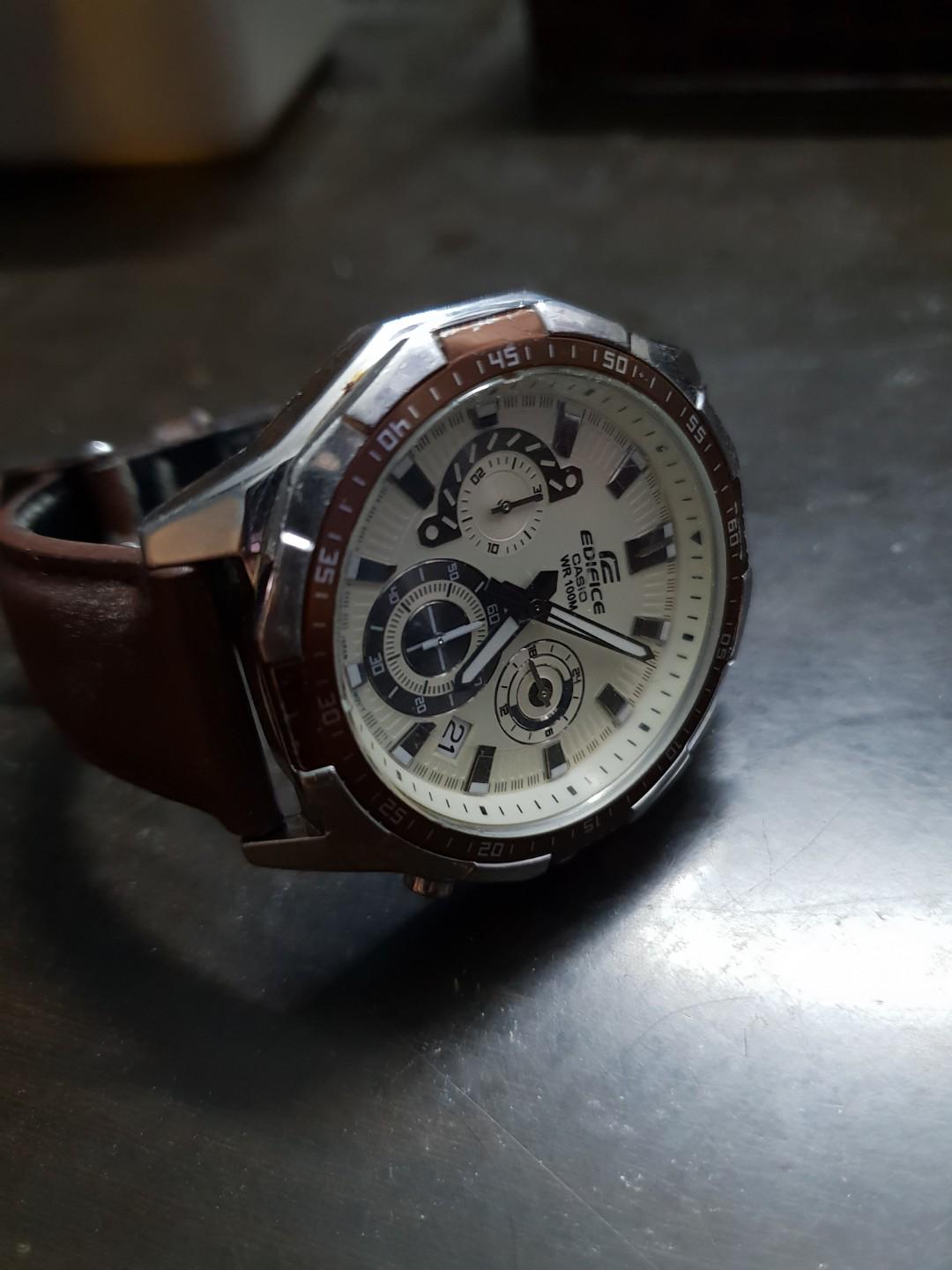 Edifice Casio Wr100m, Mobile Phones & Gadgets, Wearables & Smart ...