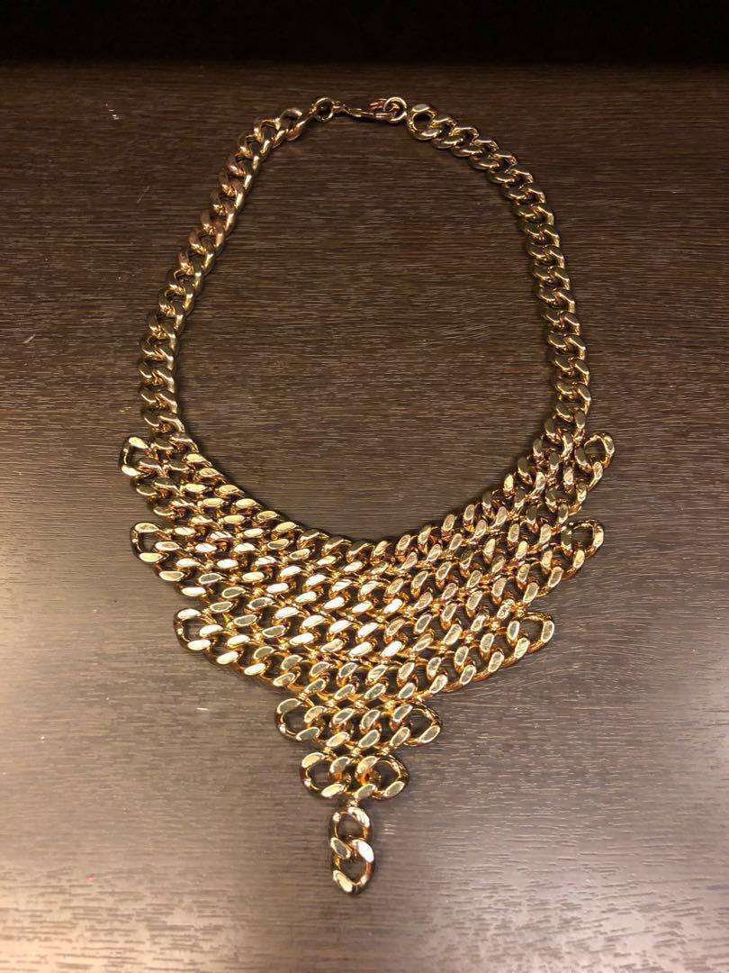 Gold clearance bib necklace