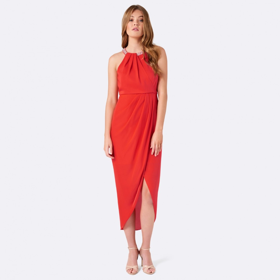 forever new coral dress