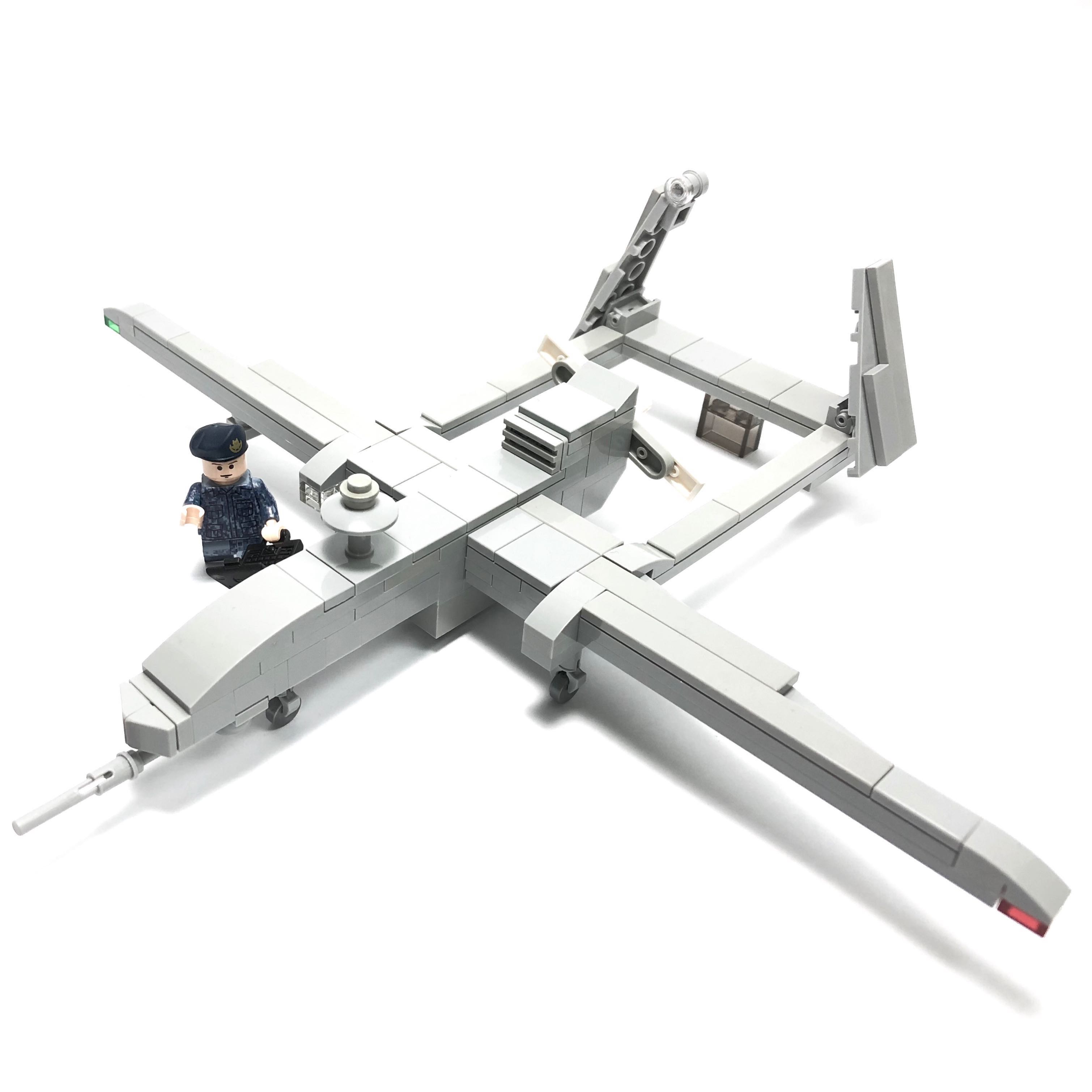 Heron UAV RSAF Minifigure Scale Lego Model, Hobbies Toys, Toys