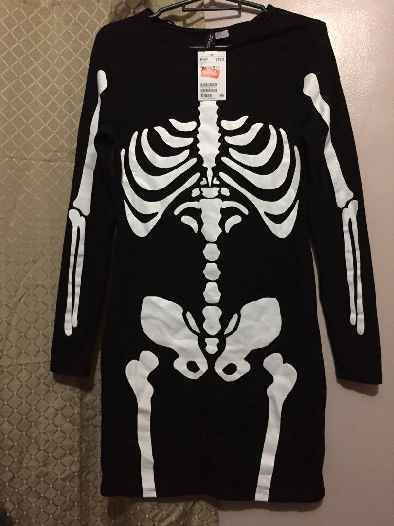 H M Skeleton Dress Women s Fashion Dresses Sets Dresses on Carousell
