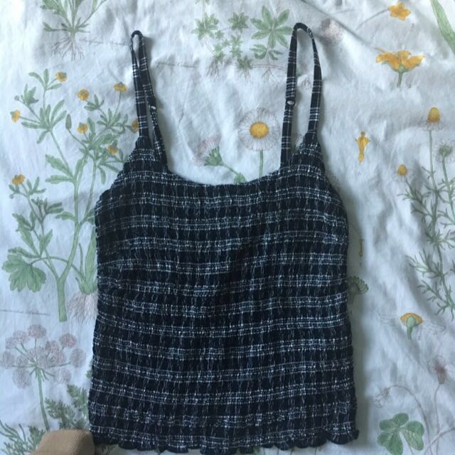 hollister smocked top