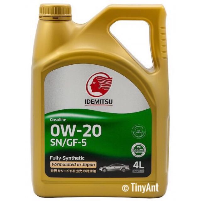 Idemitsu Fully Synthetic Engine Oil (0W-20), Car Accessories on Carousell