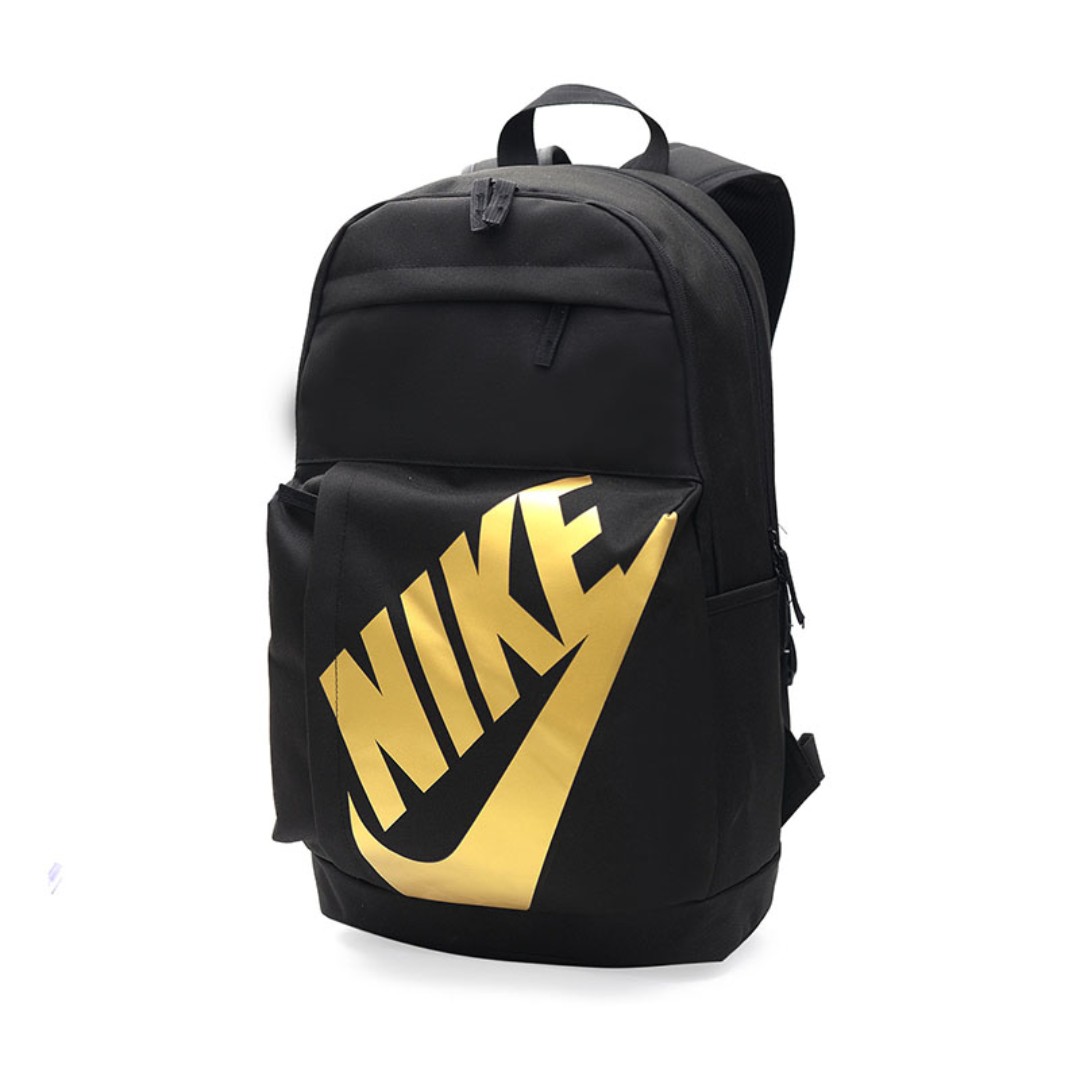 gold nike bag