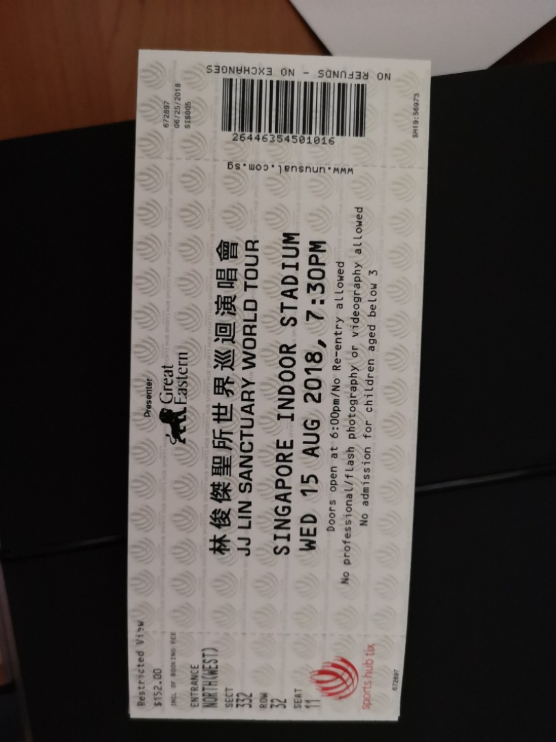 Jj Lin Concert On 15 Aug 18 Entertainment Events Concerts On Carousell