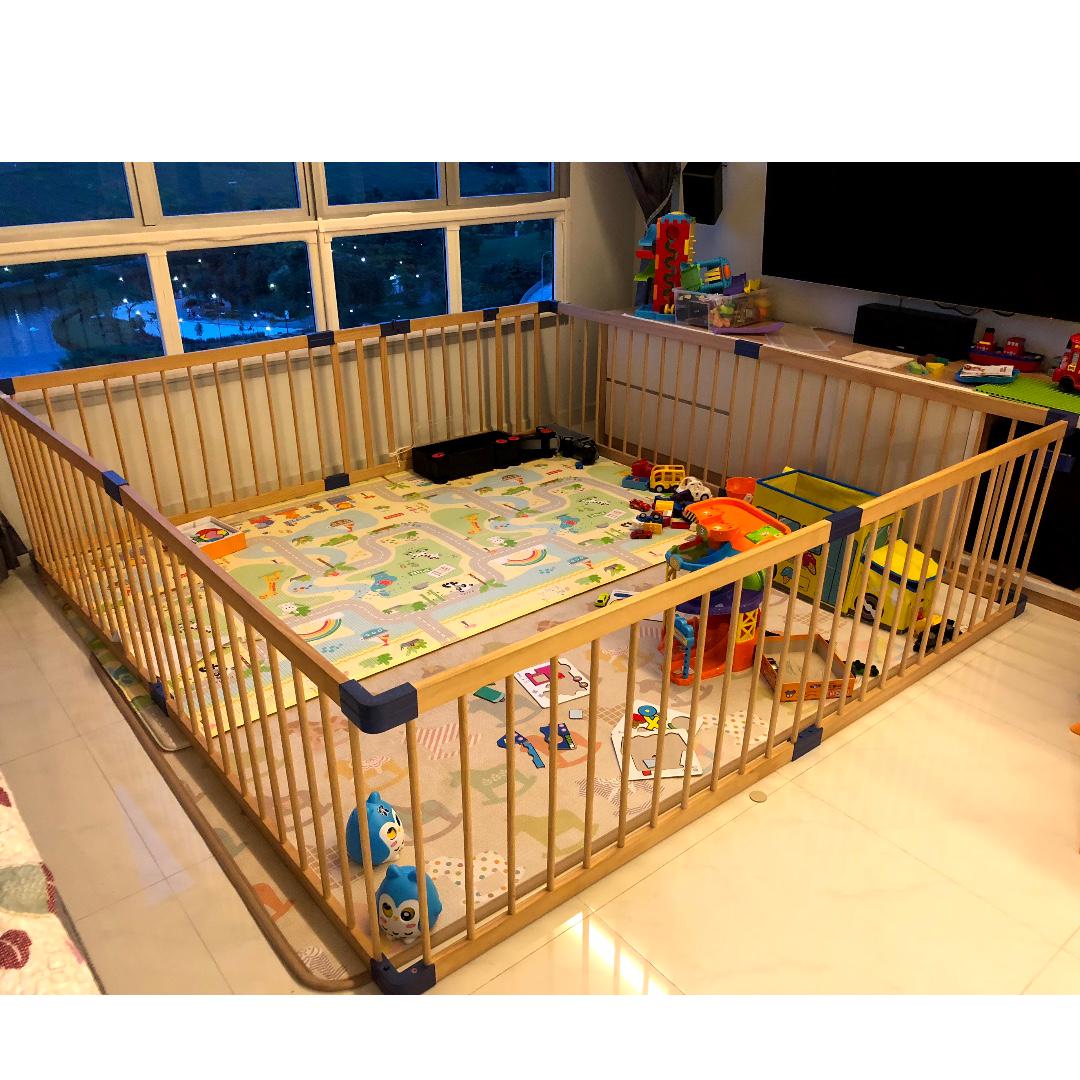 jolly wooden playpen