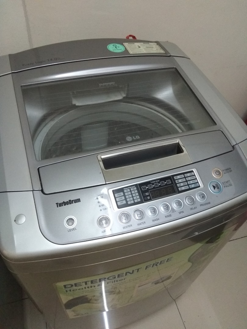 Lg fuzzy logic 14kg washing machine hot sale