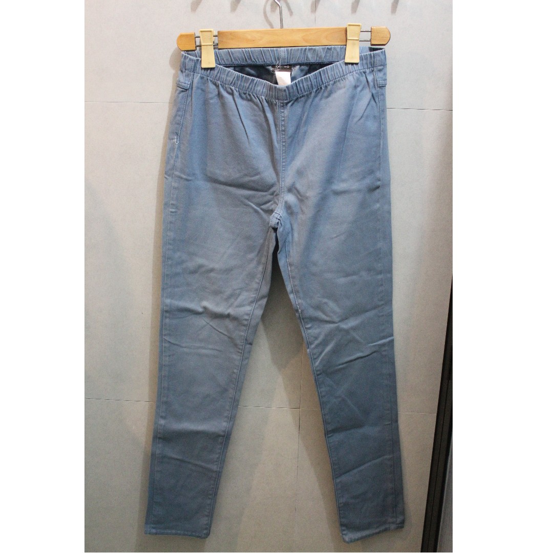 Pants with garter waist clearance