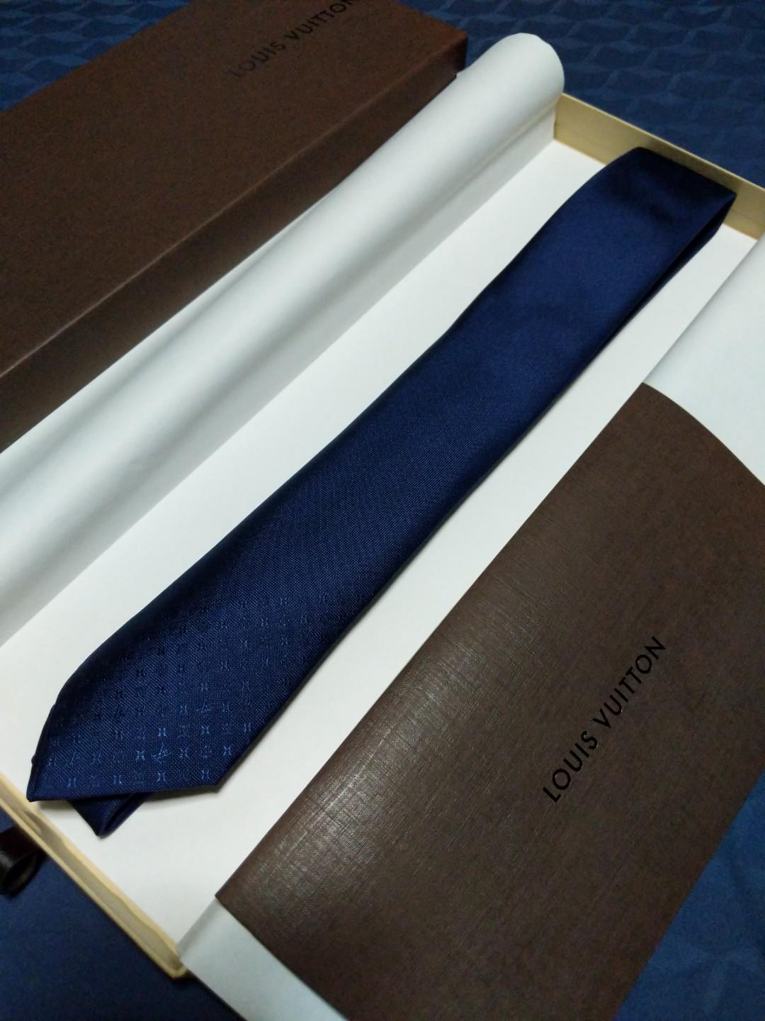 Louis Vuitton Tie L Size Men's M78765 100% Silk Pink