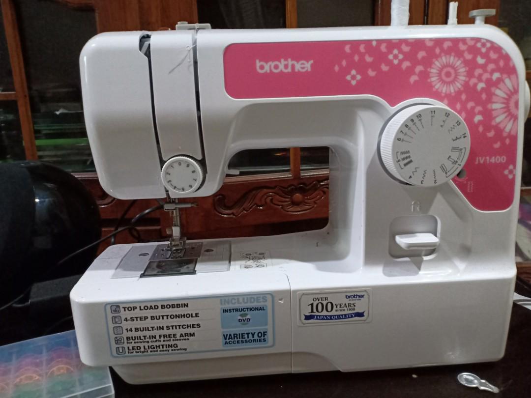 Mesin Jahit Brother Jv1400 Desain Kerajinan Tangan Alat