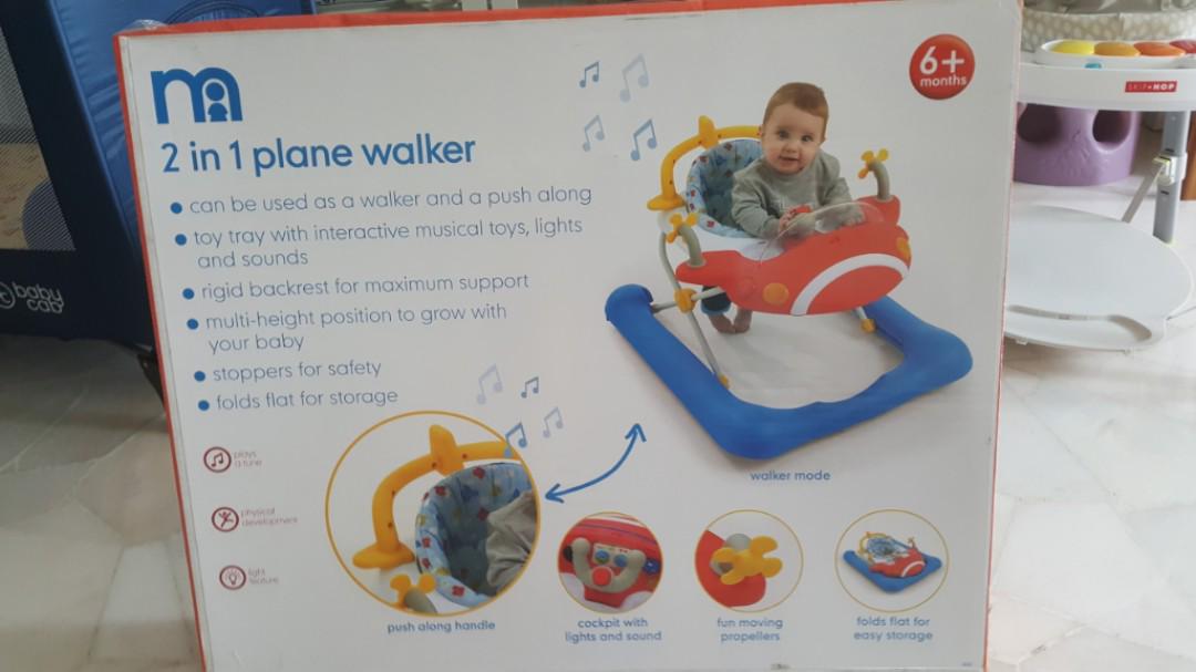 mothercare aeroplane baby walker