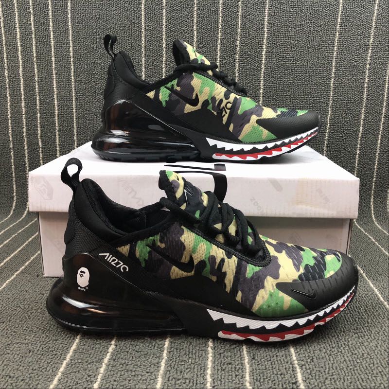 Nike Airmax 270 x Bape, Men's Fashion 