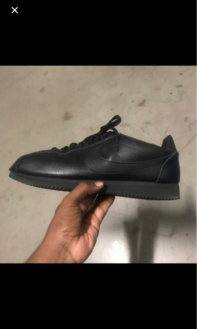 cortez shoes all black