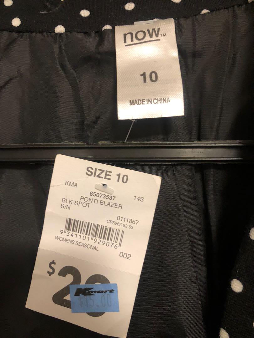 Kmart black blazer online