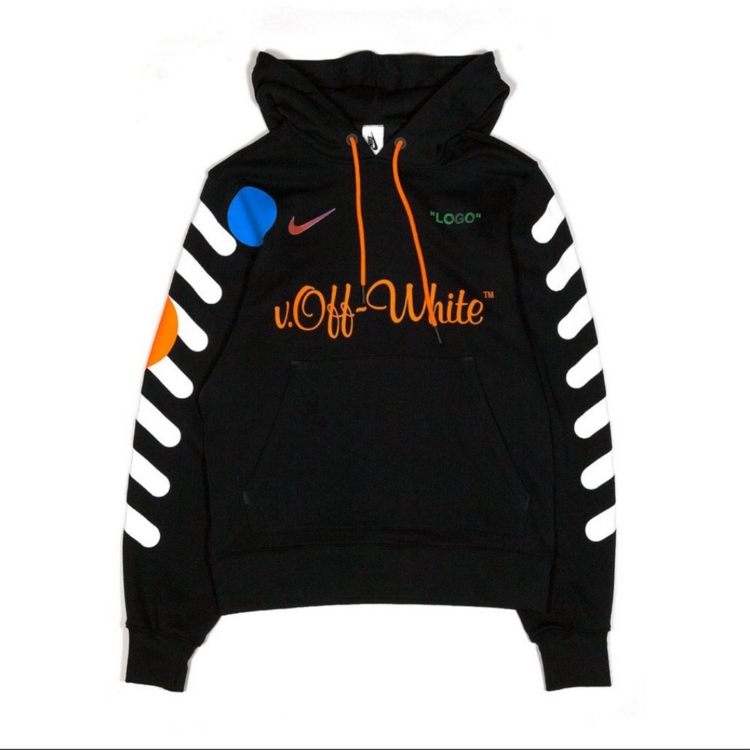 off white nike black hoodie