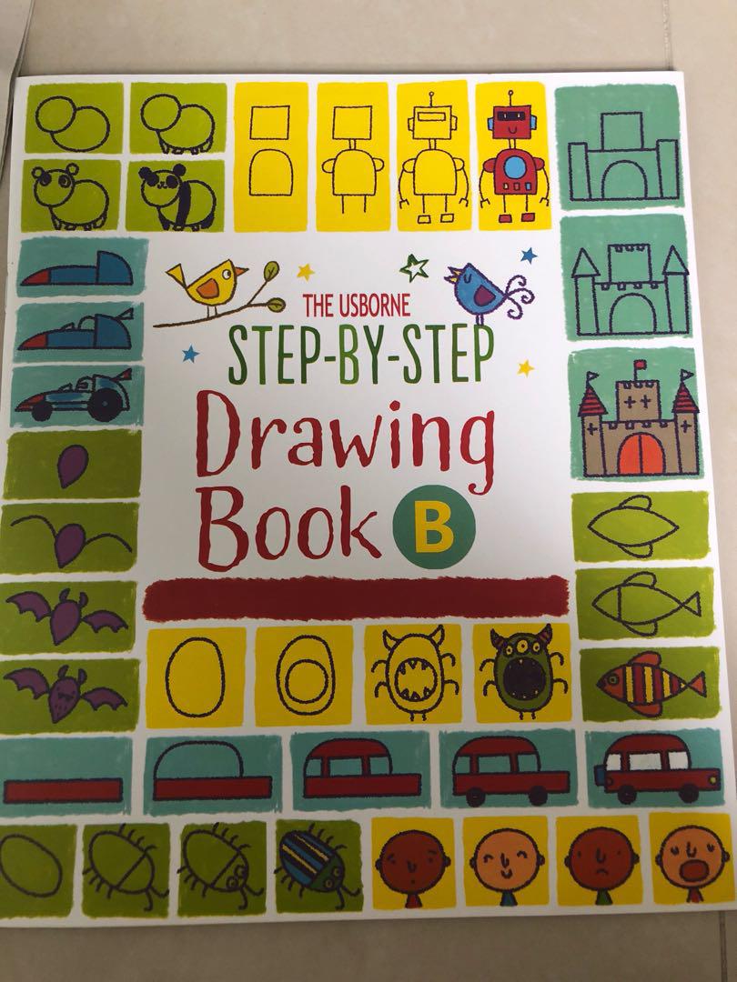 The Usborne Step By Step Drawing Book B Books Stationery Children S Books On Carousell