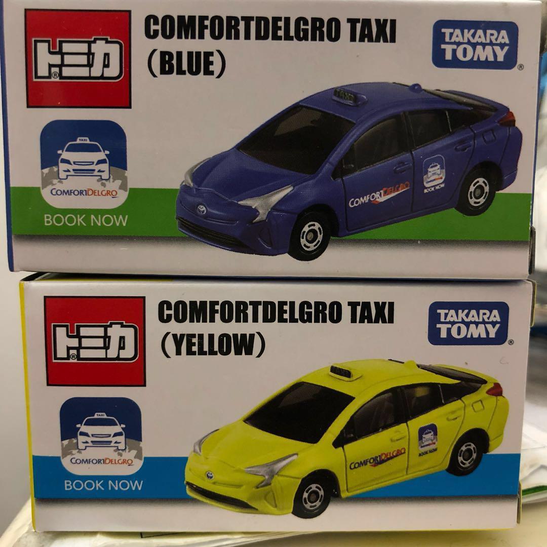Yellow Takara Tomy Tomica Toyota Prius Singapore Comfort Delgro Taxi Car
