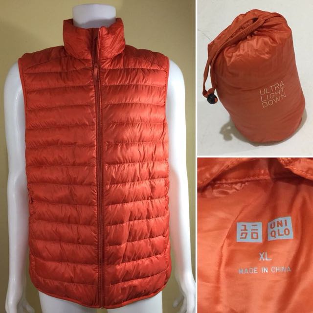 uniqlo orange vest