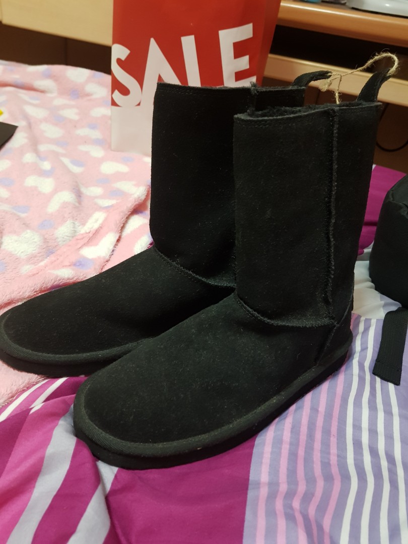 Black American eagle Winter boots 