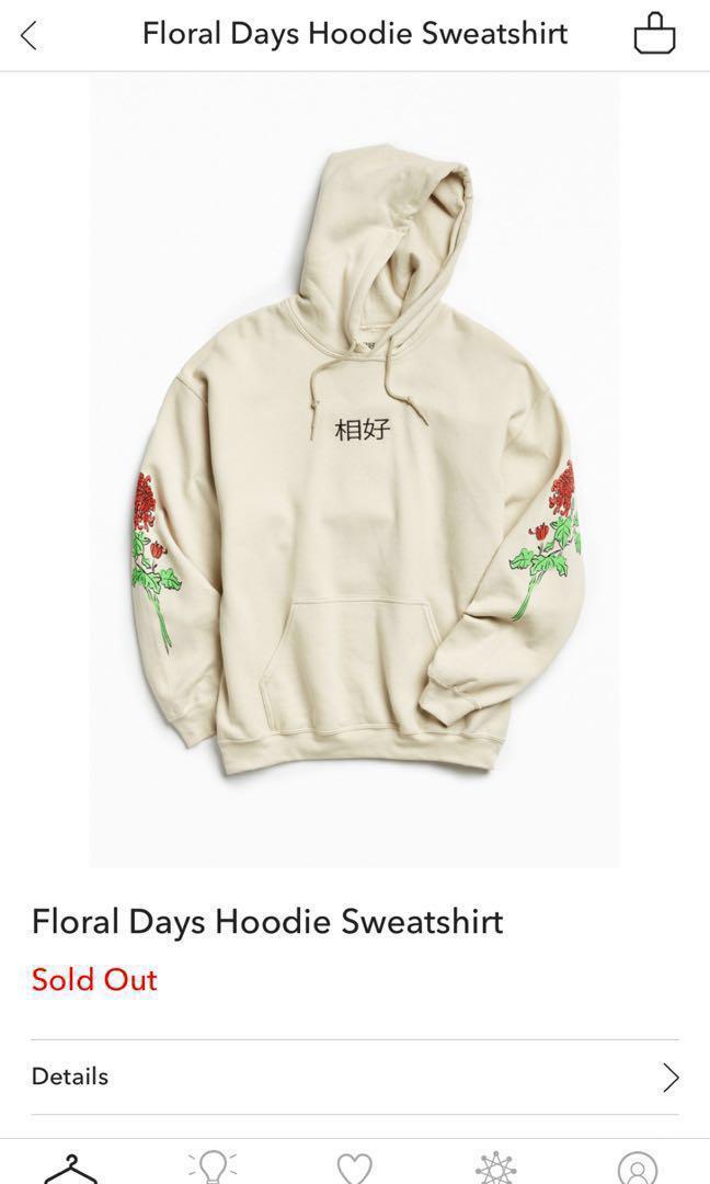 floral days hoodie sweatshirt