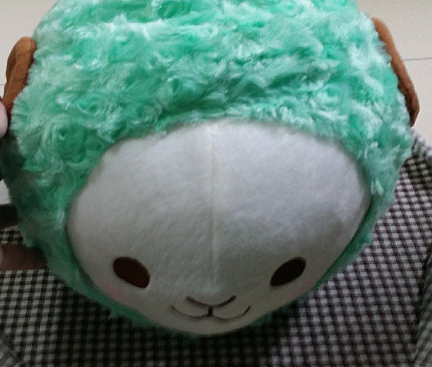 green sheep plush toy
