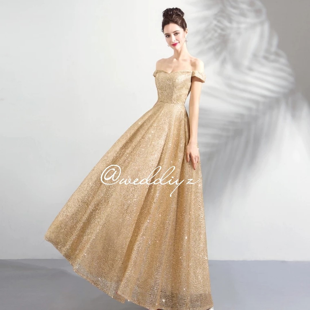 simple gold gown
