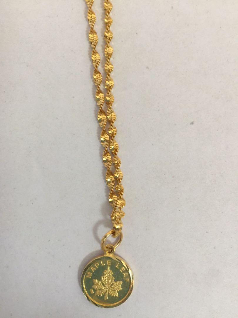 916 gold necklace and pendant fix price