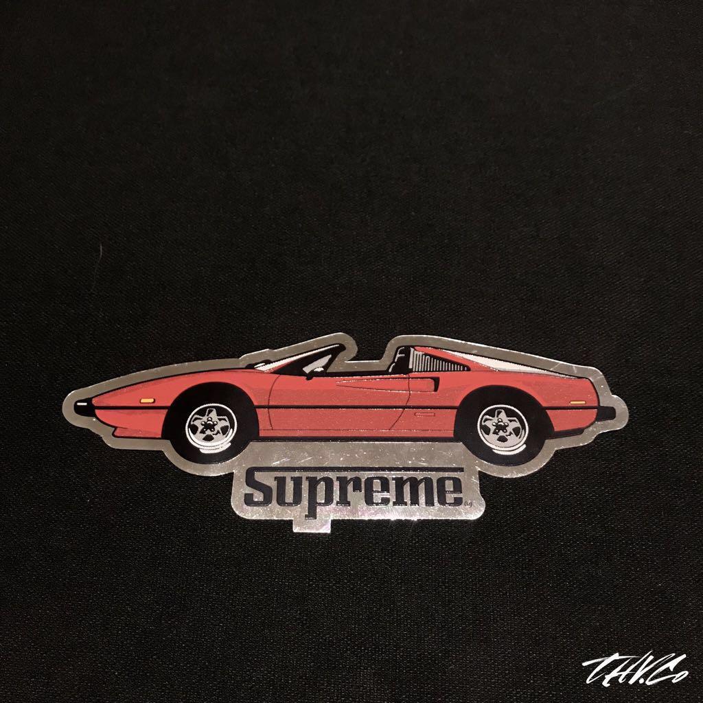 ? Supreme x “Ferrari” sticker, Men's