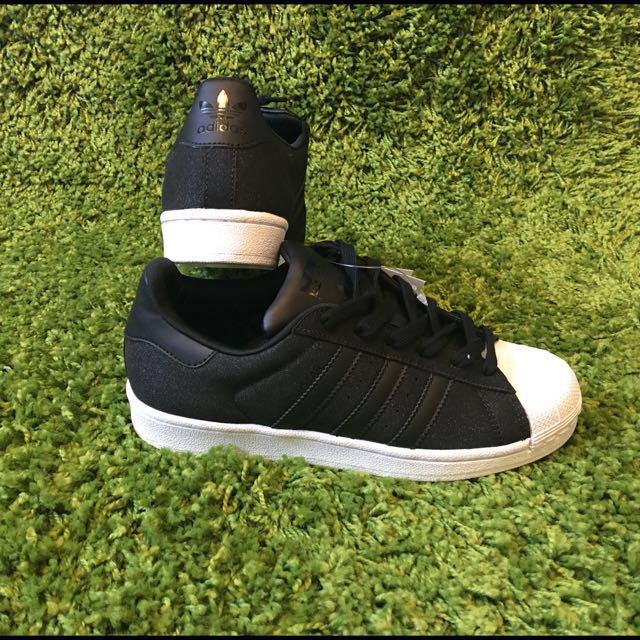 adidas superstar glitter black