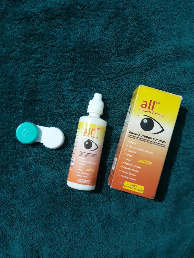 All Comfort Formula Contact Lens Solution Health Beauty Perfumes Nail Care Others On Carousell