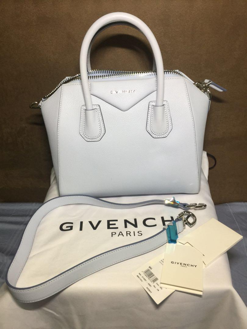 AUTHENTIC BRANDNEW GIVENCHY ANTIGONA- baby blue small, Luxury, Bags &  Wallets on Carousell