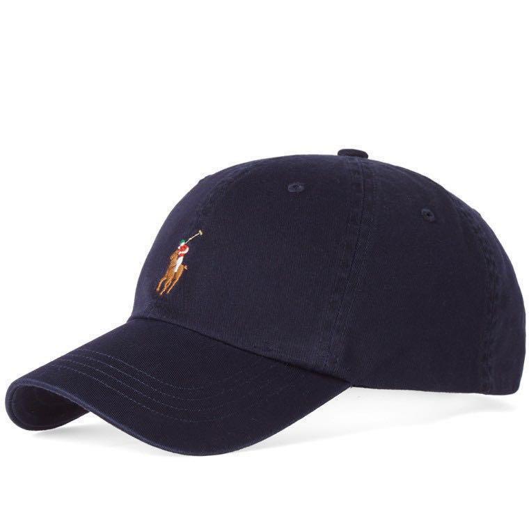 blue polo cap