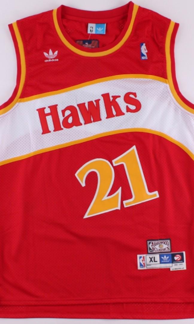 Dominique Wilkins Atlanta Hawks Adidas NBA Throwback Swingman