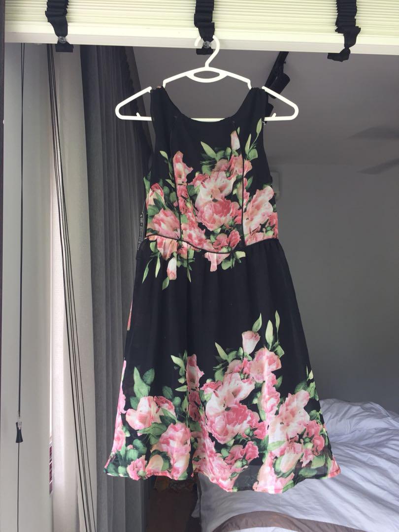 Ax paris floral skater dress online