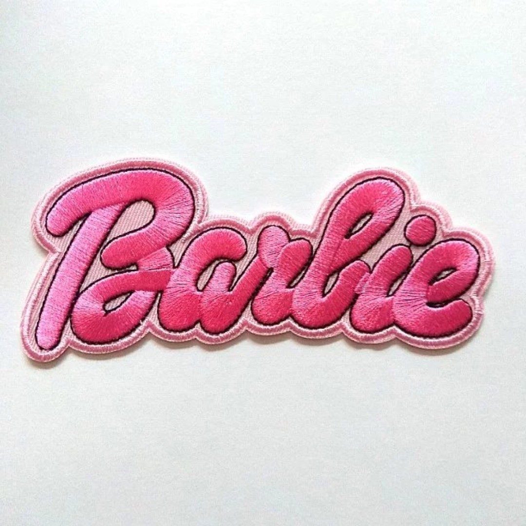 Pink Barbie Logo Iron-On Patch