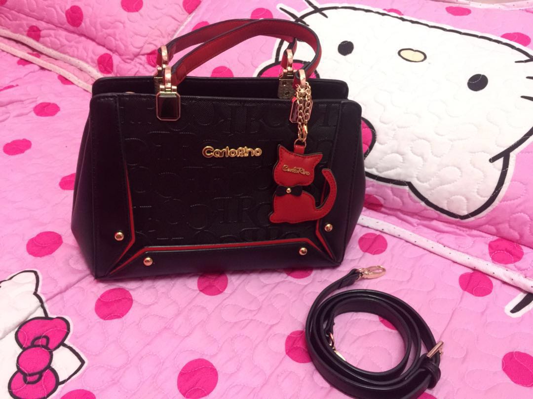 Carlo Rino Cat Edition Handbag Original Women s Fashion Bags
