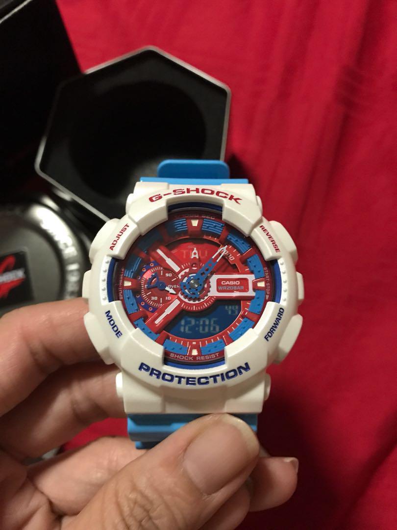 Casio G Shock Men s Doraemon Limited Edition Ana Digi Watch GA 110AC 7A