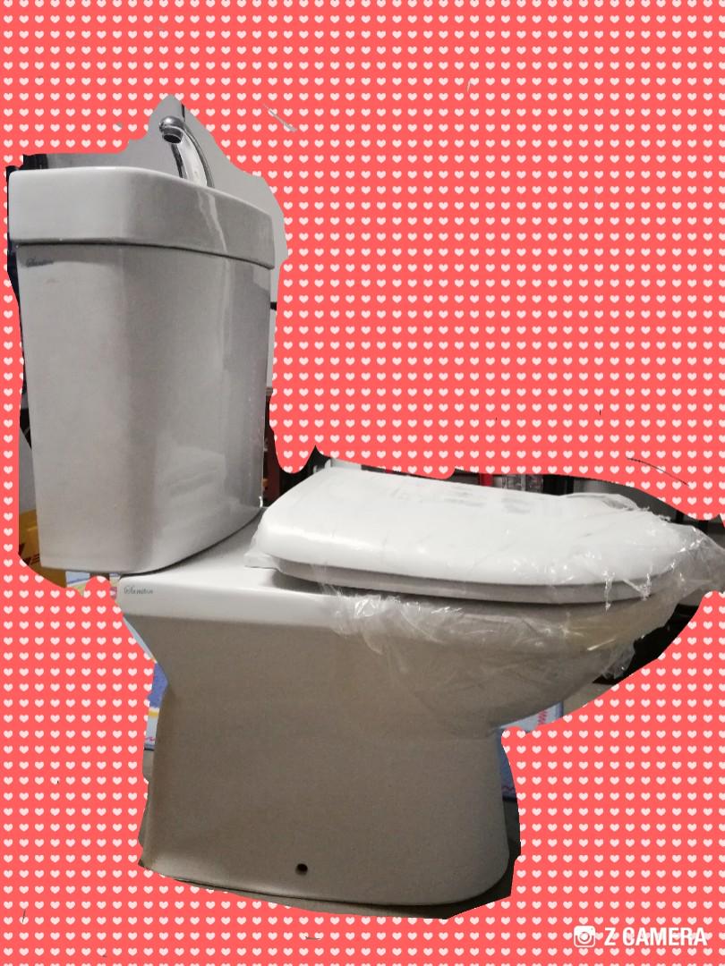 (BN) Eco pedestal toilet bowl, Furniture & Home Living, Bathroom
