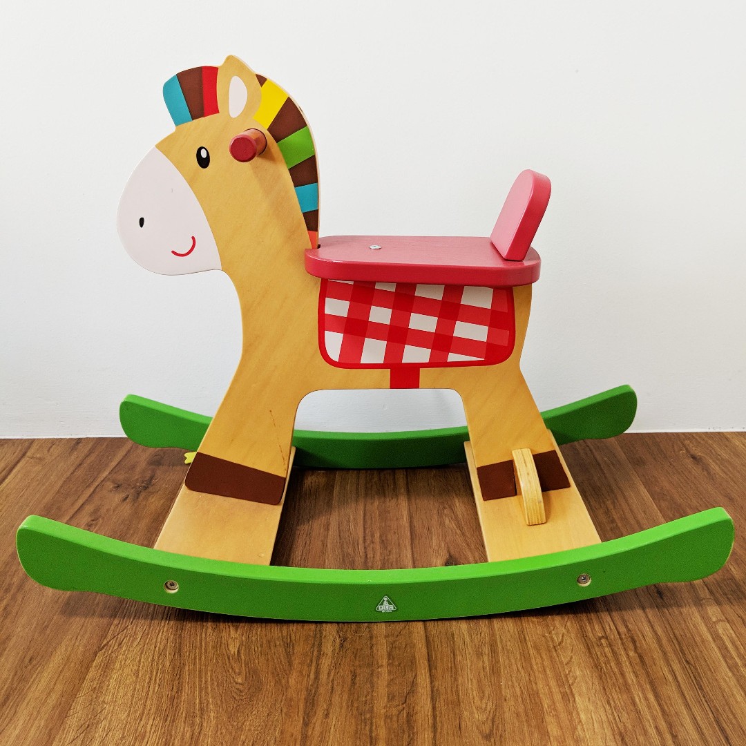 elc wooden rocking horse