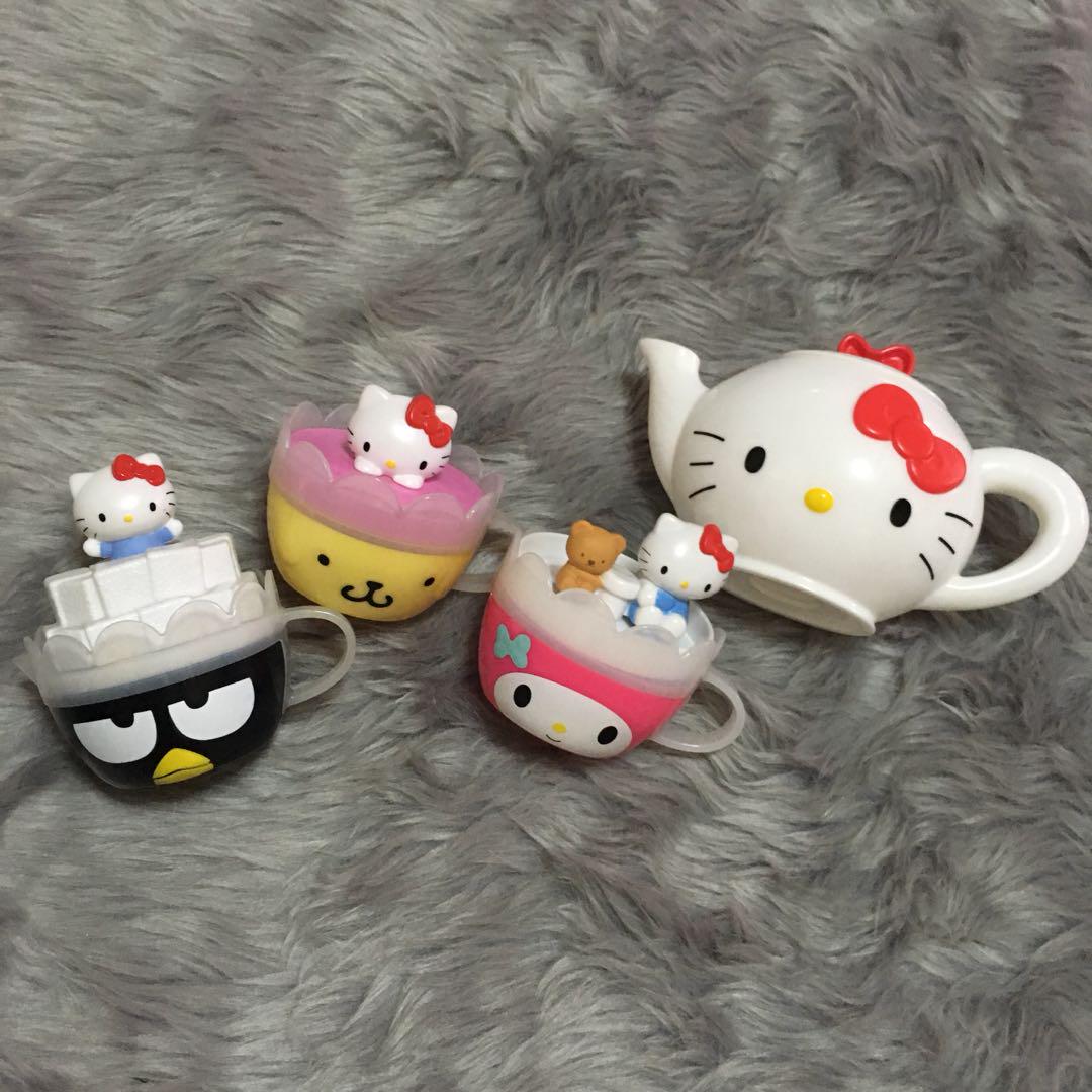 Hello Kitty Tea Set (Category: Coffee & Tea Tableware) located in Quezon City. Submitted by acasale (Listing ID 176517408, Image 1). Description: Complete HK Tea Set from Mcdonalds P180 for the whole set In good condition Opened but were displayed only Shipping should be arranged and shouldered by buyer.