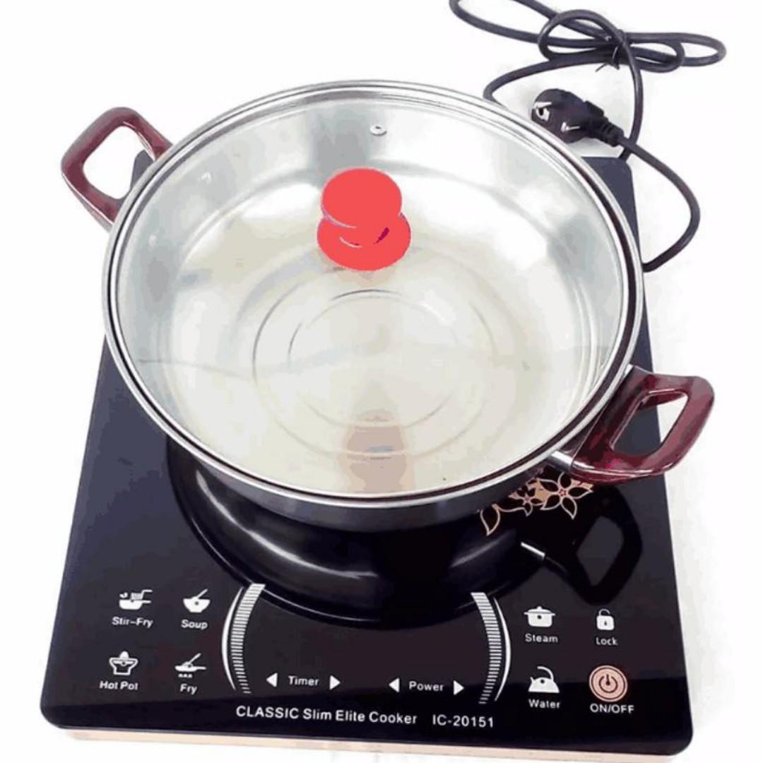 Kompor Induksi Elite Cooker Plus Panci Kompor Listrik Olah Raga Perlengkapan Olahraga Lainnya Di Carousell