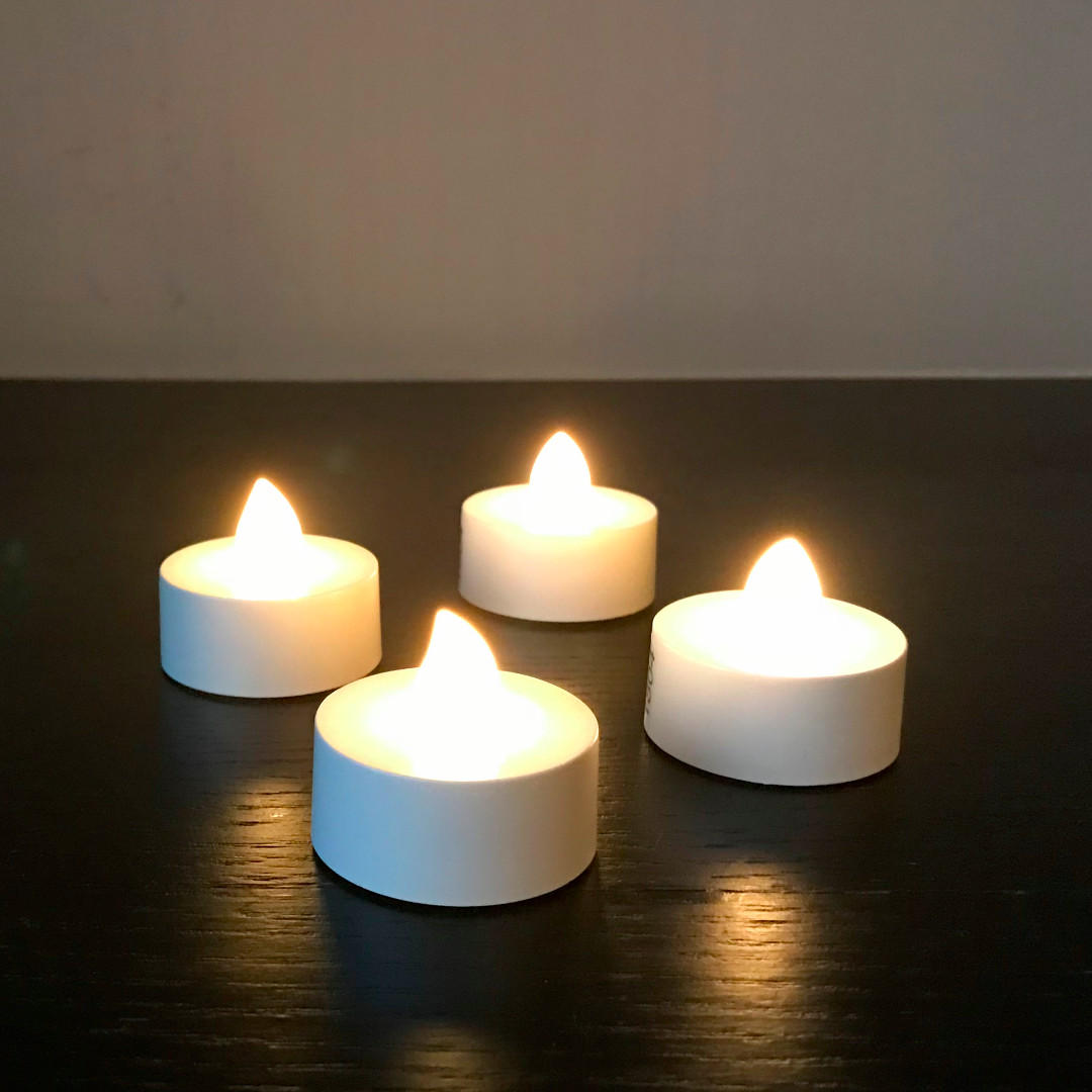 Led Candles 4 X Tea Light Candles By Ikea Furniture Home Decor Lighting Supplies On Carousell