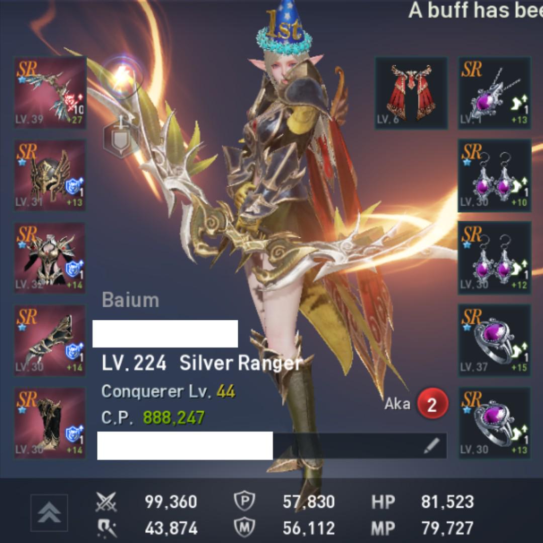 [Lineage 2 Revolution] 855k CP Silver Ranger Baium Server, Video Gaming ...