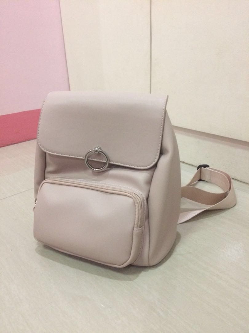 miniso backpack pink