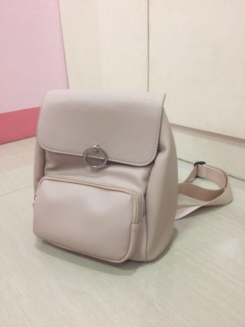 miniso pink backpack