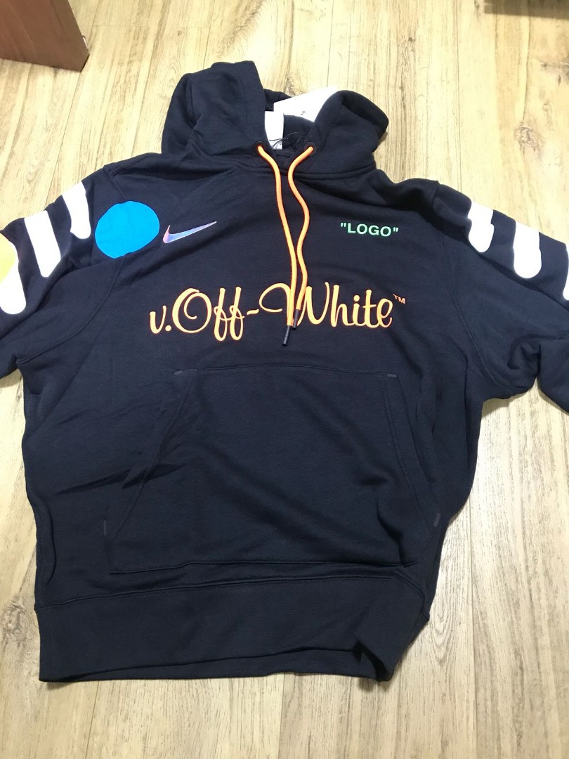 Nike X Off White Pullover Hoodie Men S Fashion Clothes Tops On Carousell