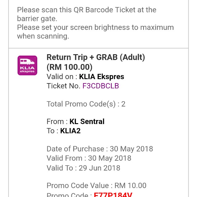 One Way Klia Express Train Plus Grab To Kl Sentral Tickets Vouchers Gift Cards Vouchers On Carousell