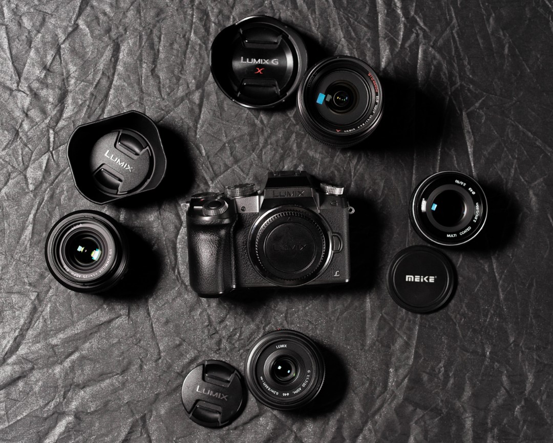 Panasonic Lumix G7 with multiple lenses, Photography, Cameras on Carousell
