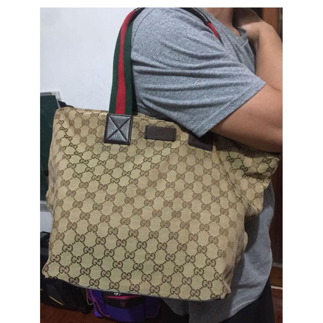 gucci monogram large tote