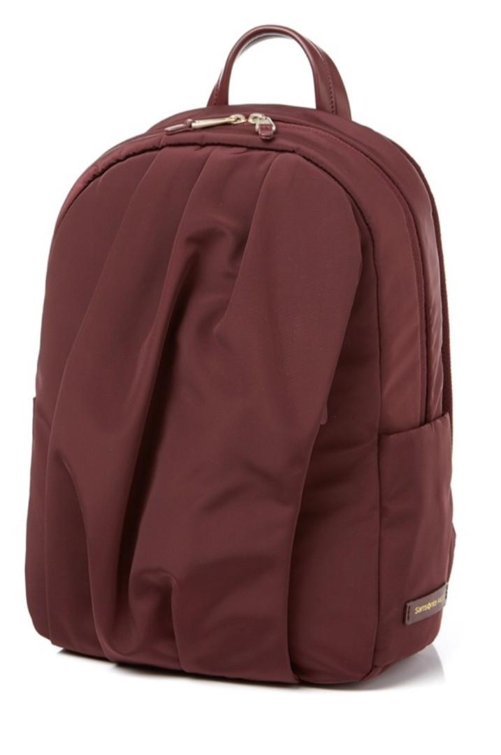 ladies red backpack